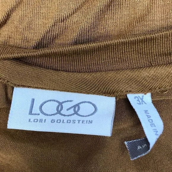 LOGO Lori Goldstein Women Long Sleeve Tee T-Shirt Top Size 3X Rayon Blend M187 7 - Picture 6 of 14